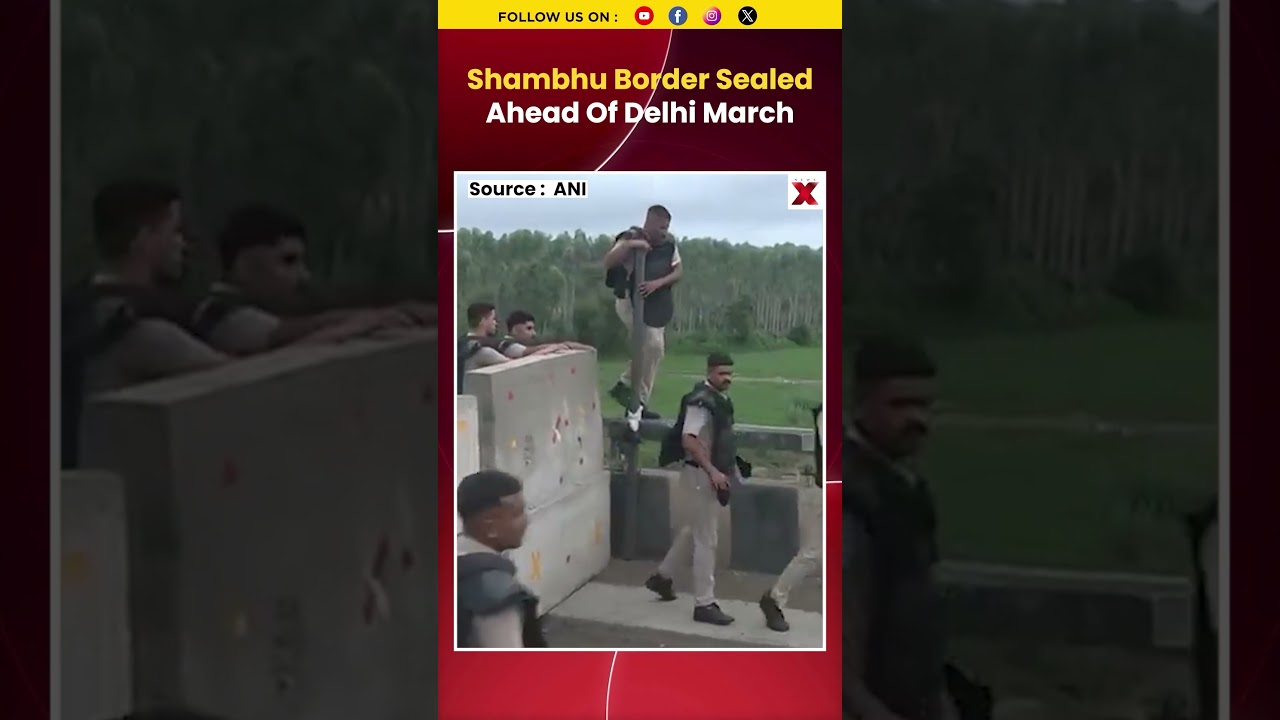 Farmers' Protest: Heavy Security at Shambhu Border Before Delhi March