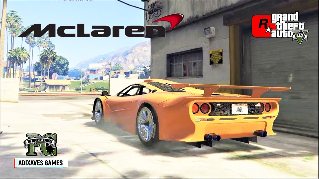 McLaren F1 GTR Longtail | GTA V Real Life Mods | Vehicle TestDrive Review | GTA 5 Gameplay @ 60FPS
