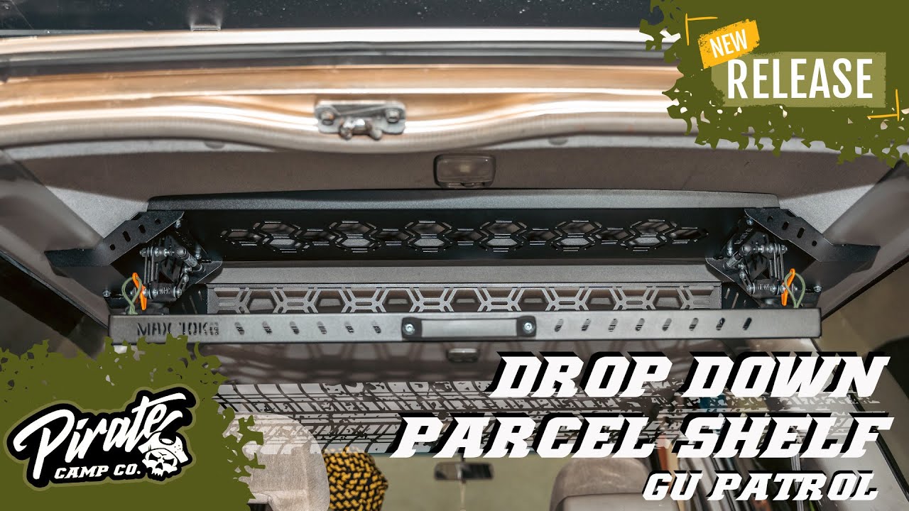 NISSAN PATROL GU REAR PARCEL DROP DOWN SHELF How to Install