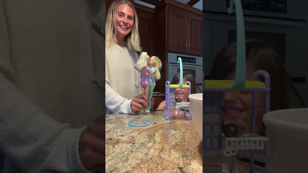 Barbie Gymnastics and Barbie Doctor have a discussion