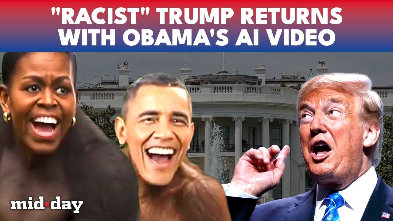 Trump Turns Barack & Michelle Obama into MONKEYS; Internet Labels him Racist | WATCH NOW