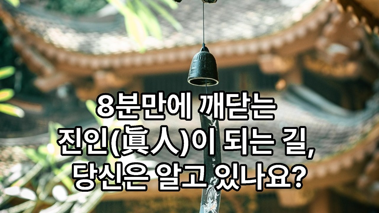 8분 만에 깨닫는 진인(眞人)이 되는 길, 당신은 알고 있나요? Do you know the way to become a true immortal? #도가수행 #연정화기 #연기화신