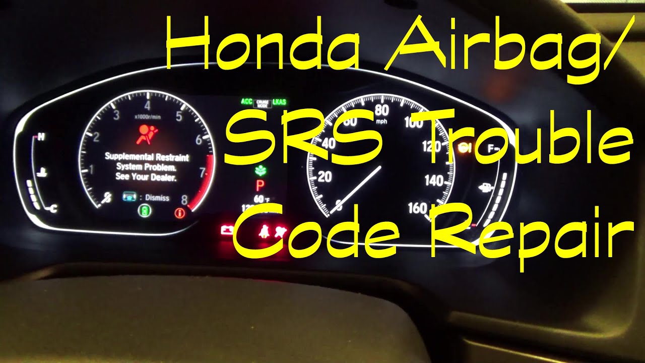 Ремонт подушки безопасности/SRS Honda Accord с кодом неисправности B00D5-14: обрыв/короткое замык...
