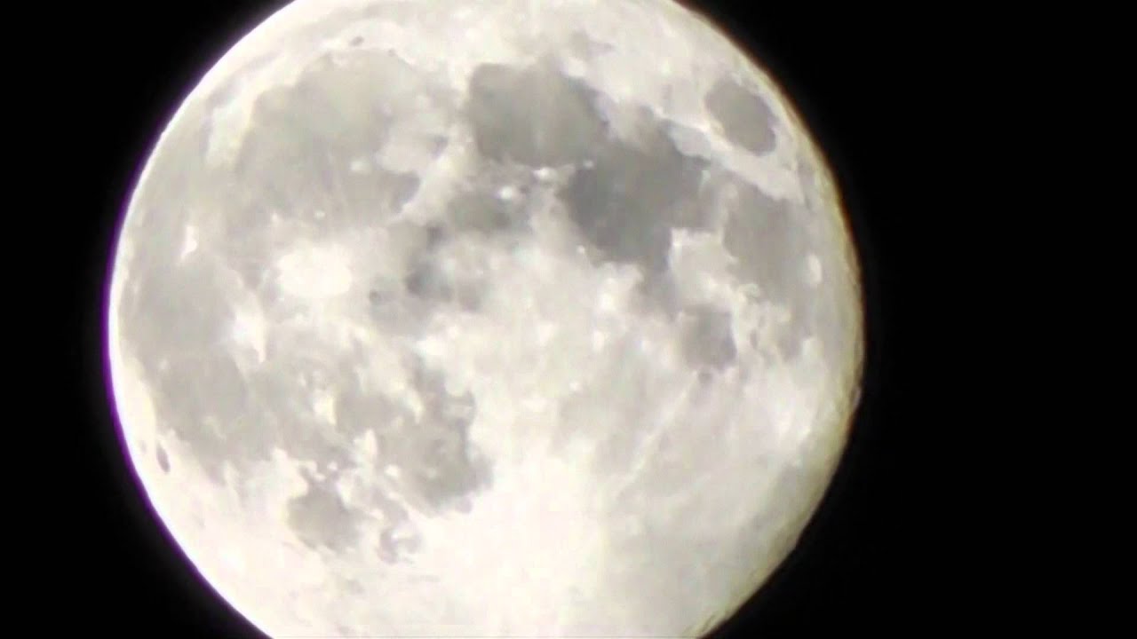 The Moon - Videoed Using A Panasonic HDC-HS80 Video Camera 12th October 2011
