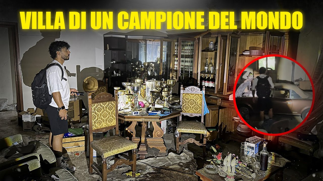 NON CI CREDO TROVIAMO LA VILLA ABBANDONATA DI UN CAMPIONE DEL MONDO - HA LASCIATO ANCHE LA SUA AUTO!