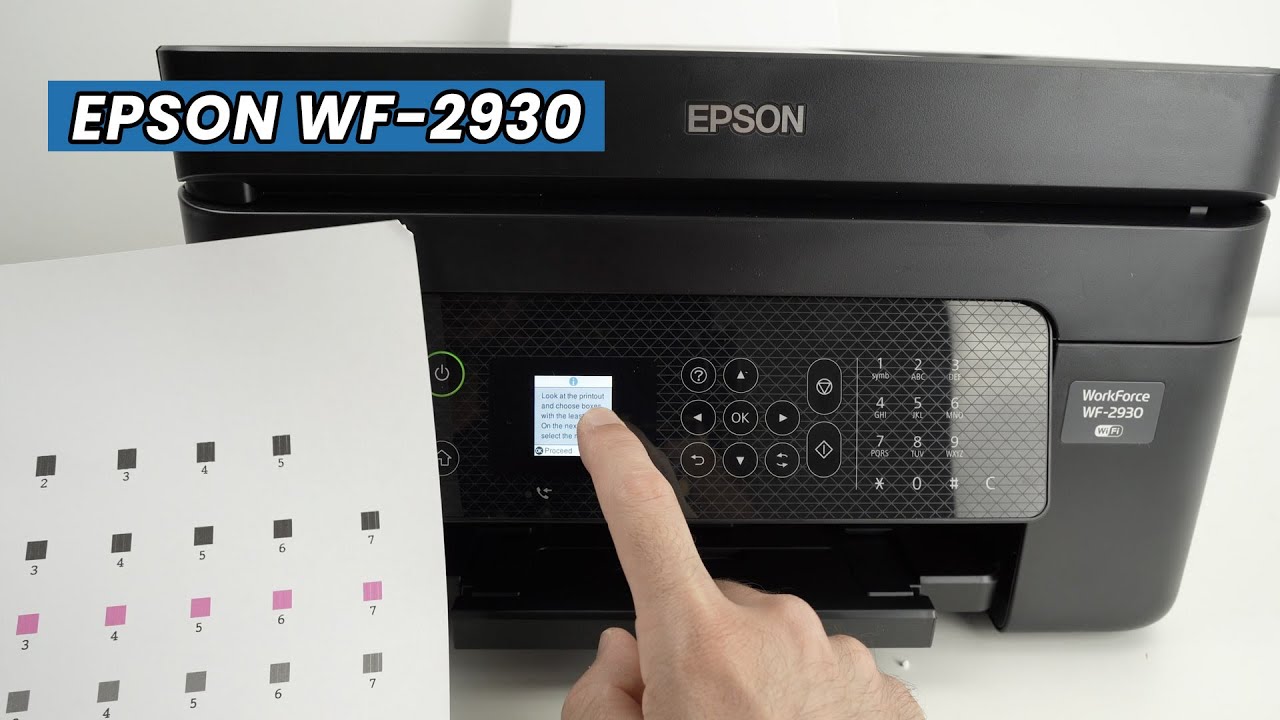 Epson WF-2930 : How to Do a Print Head Cleaning & Alignment