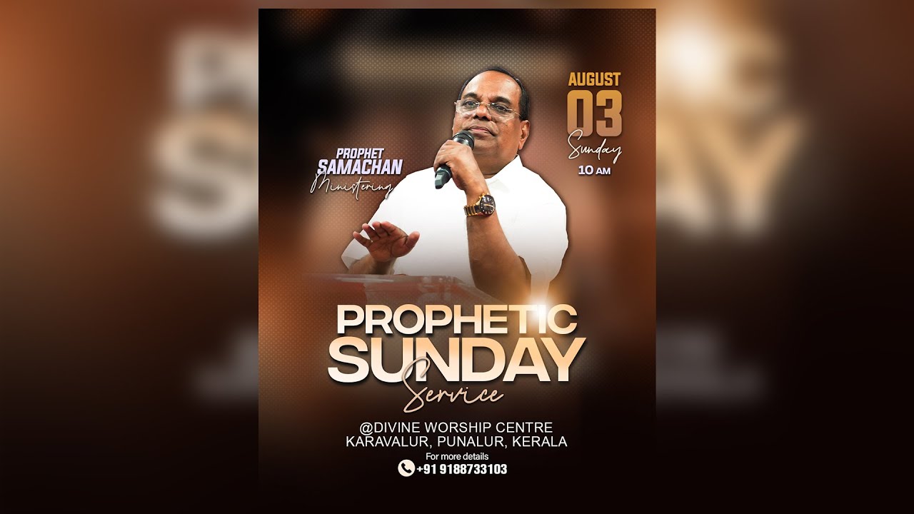 🕊️ LIVE | Sunday Service | Prophet Samachan | 03-08-2025 | Holy Spirit is Moving! 🔥✨