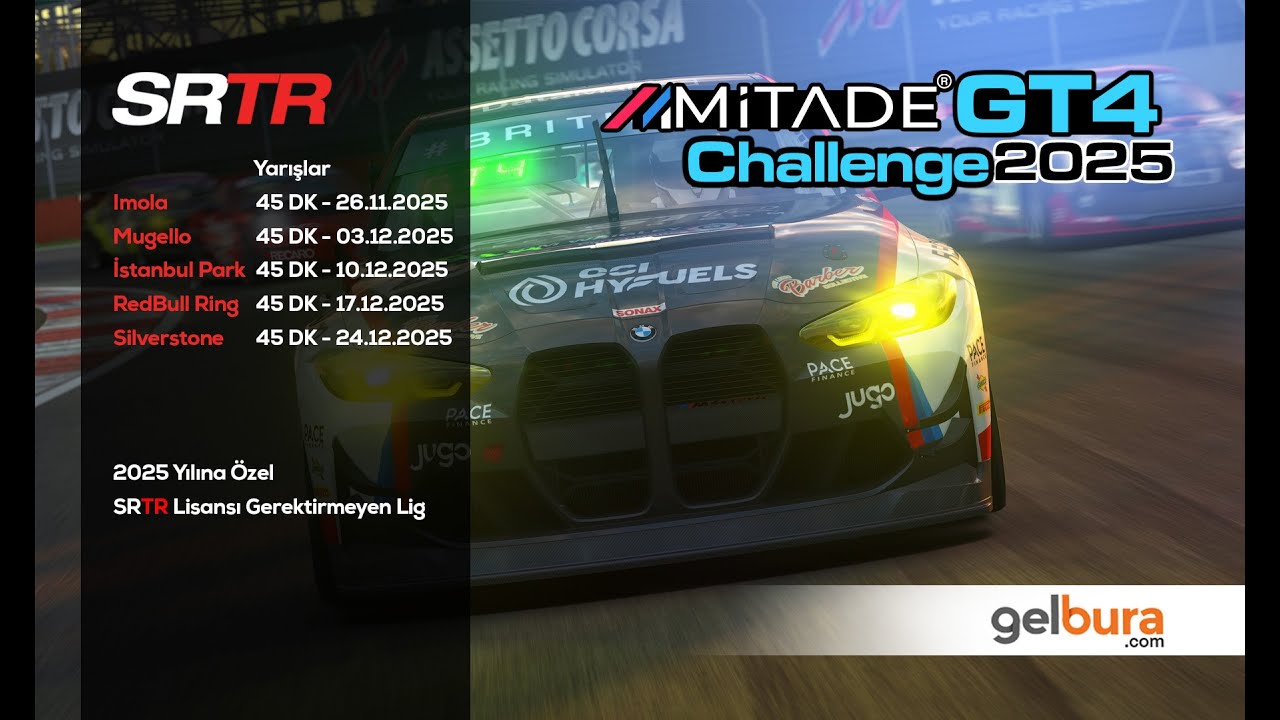 AC | Mitade GT4 Challenge (AC) 3. Yarış Istanbul Park 10.12.2025