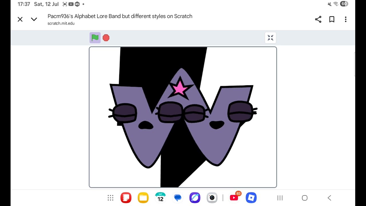 Alphabet lore band but different styles 
