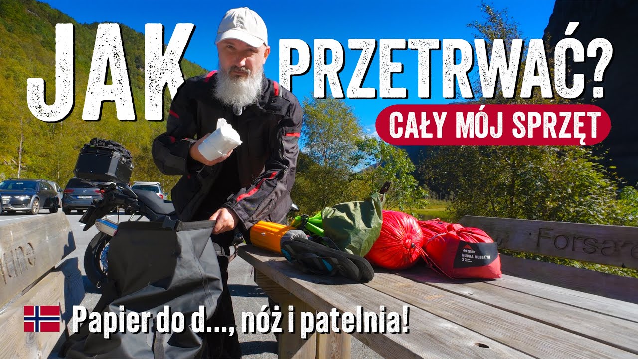 JAK PRZETRWAĆ SAMOTNĄ WYPRAWĘ MOTOCYKLOWĄ? Co ze sobą zabrać? SPANIE I GOTOWANIE - cały mój sprzęt!