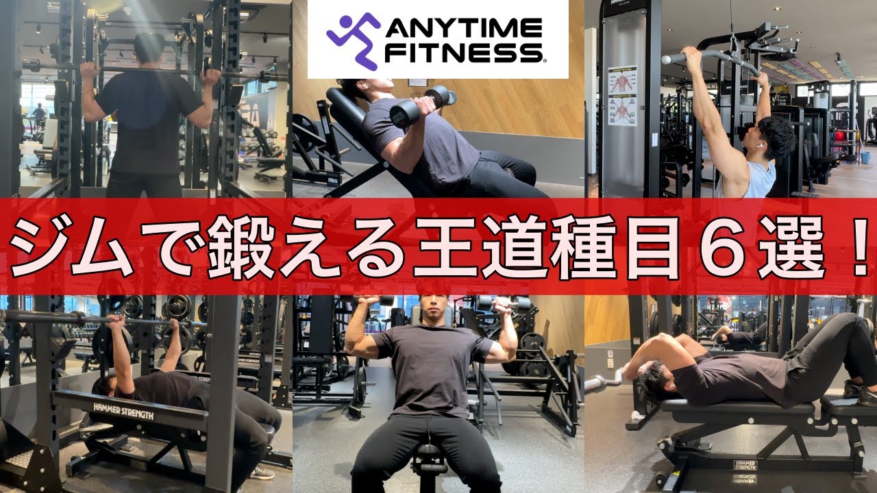 筋トレ初心者がまず覚えるべき全身を鍛える王道種目6選を解説！【筋トレ解説】