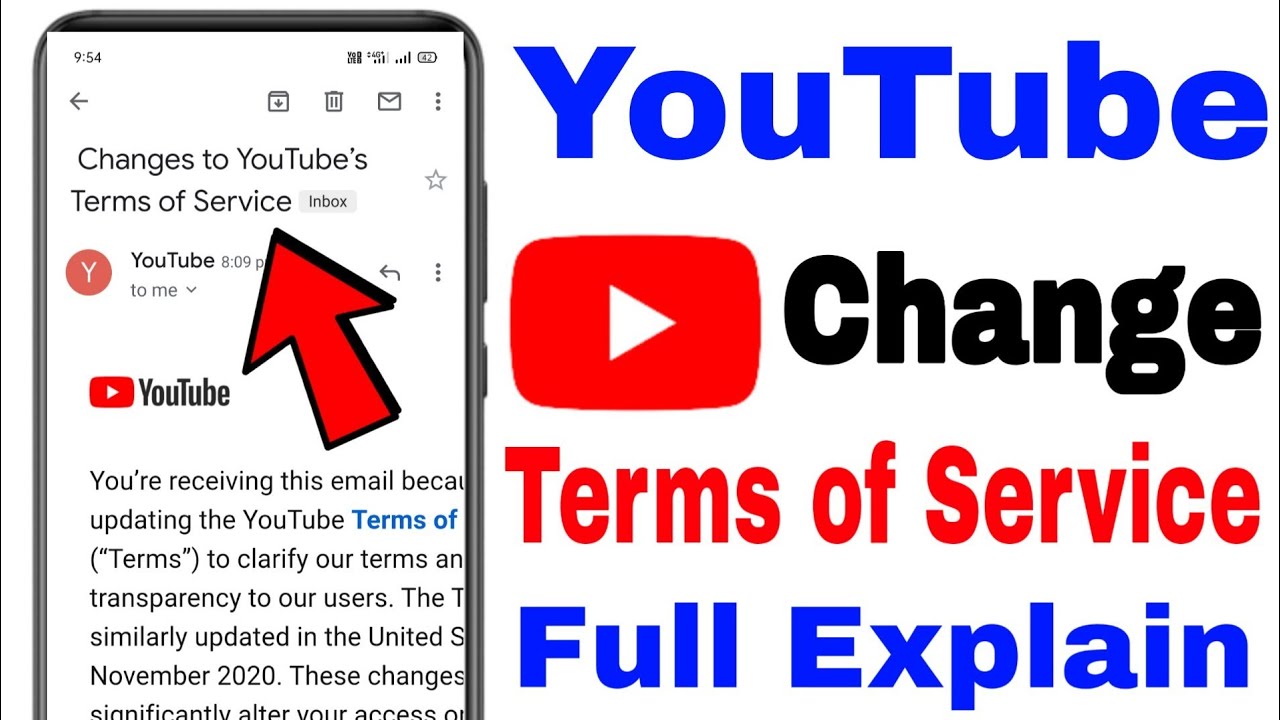Changes to YouTube's Terms of Service | YouTube's New Terms of Service | New YouTube Update