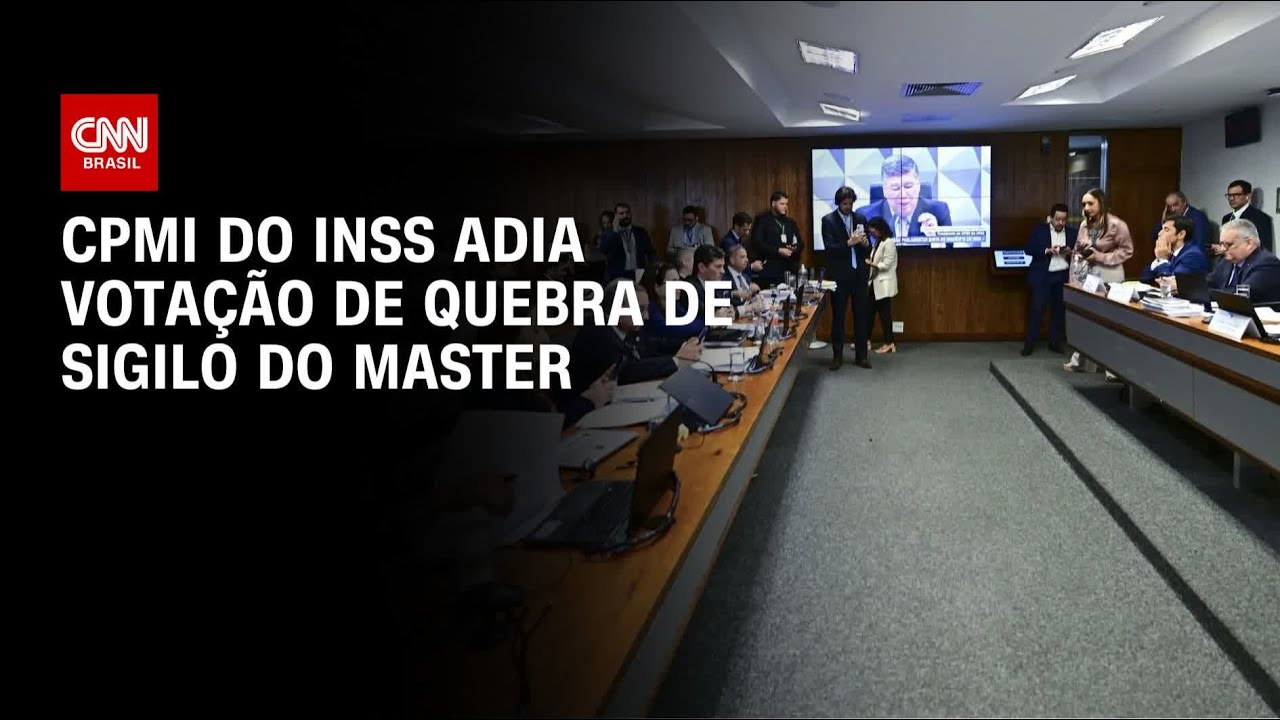 CPMI do INSS decide adiar votação da quebra de sigilo do Banco Master | CNN 360°