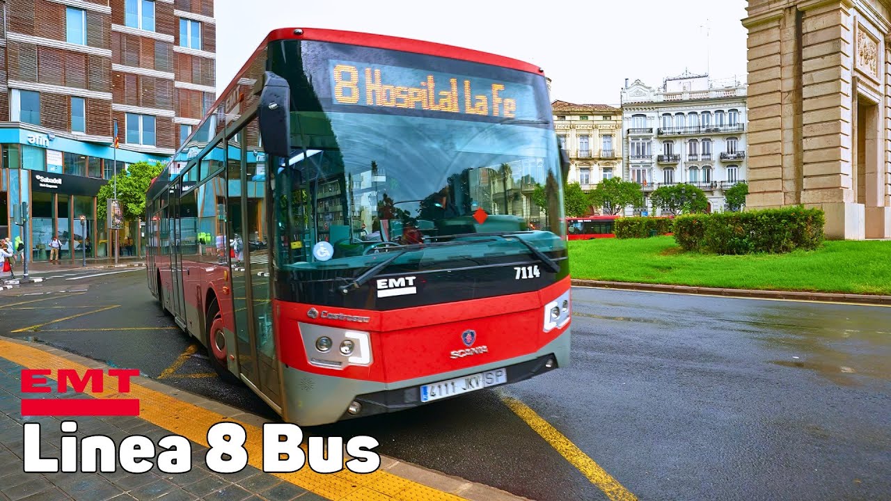 8 Автобус - Автобус Валенсия - Полное путешествие