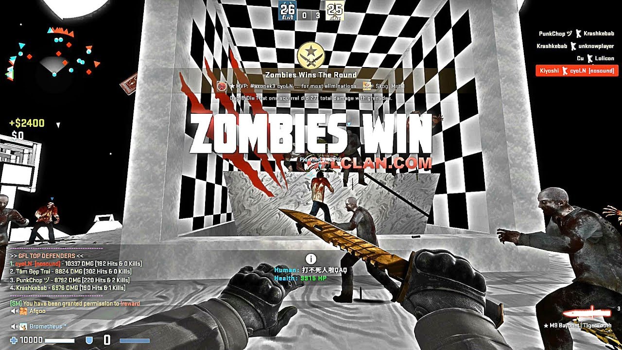 CS:GO · Zombie Escape Mod: ze_omen_090 map