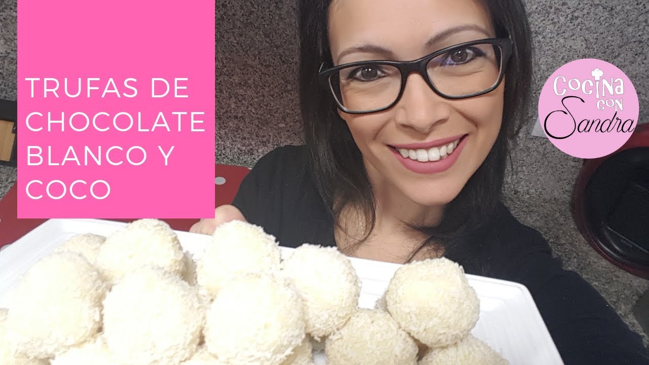 TRUFAS DE CHOCOLATE BLANCO Y COCO