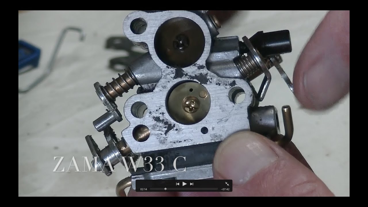 Chainsaw Carburetor rebuild Zama w33
