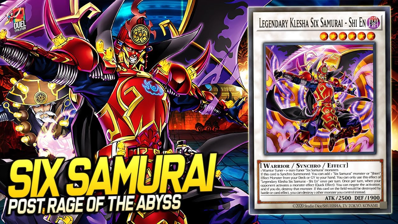 Deck Six Samurai Post Rage of the Abyss| EDOPRO | Replays 🎮 + Decklist ✔️ #sixsamurai #yugioh