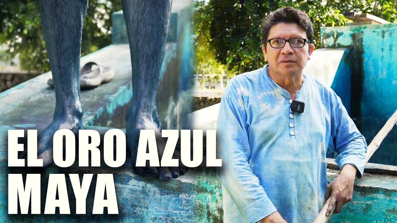 El Añil oro azul maya hecho en México