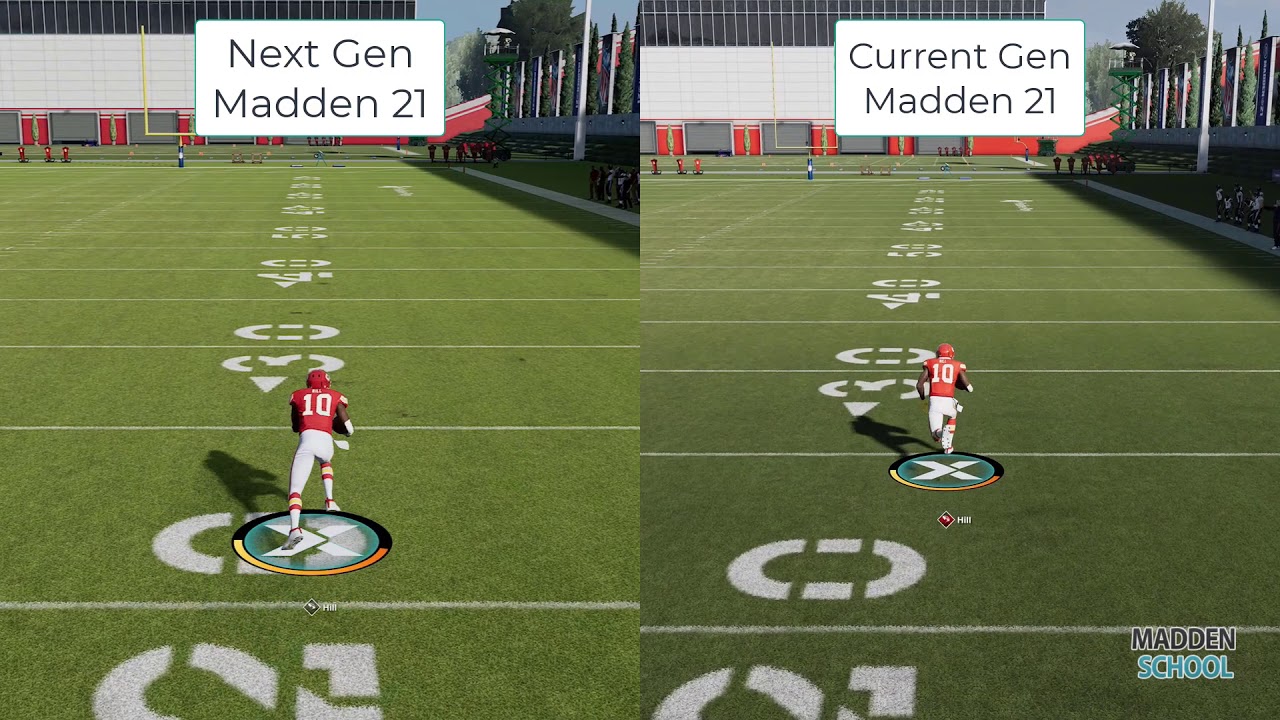 Madden 21 Current Gen Vs Next Gen Player Speed Test