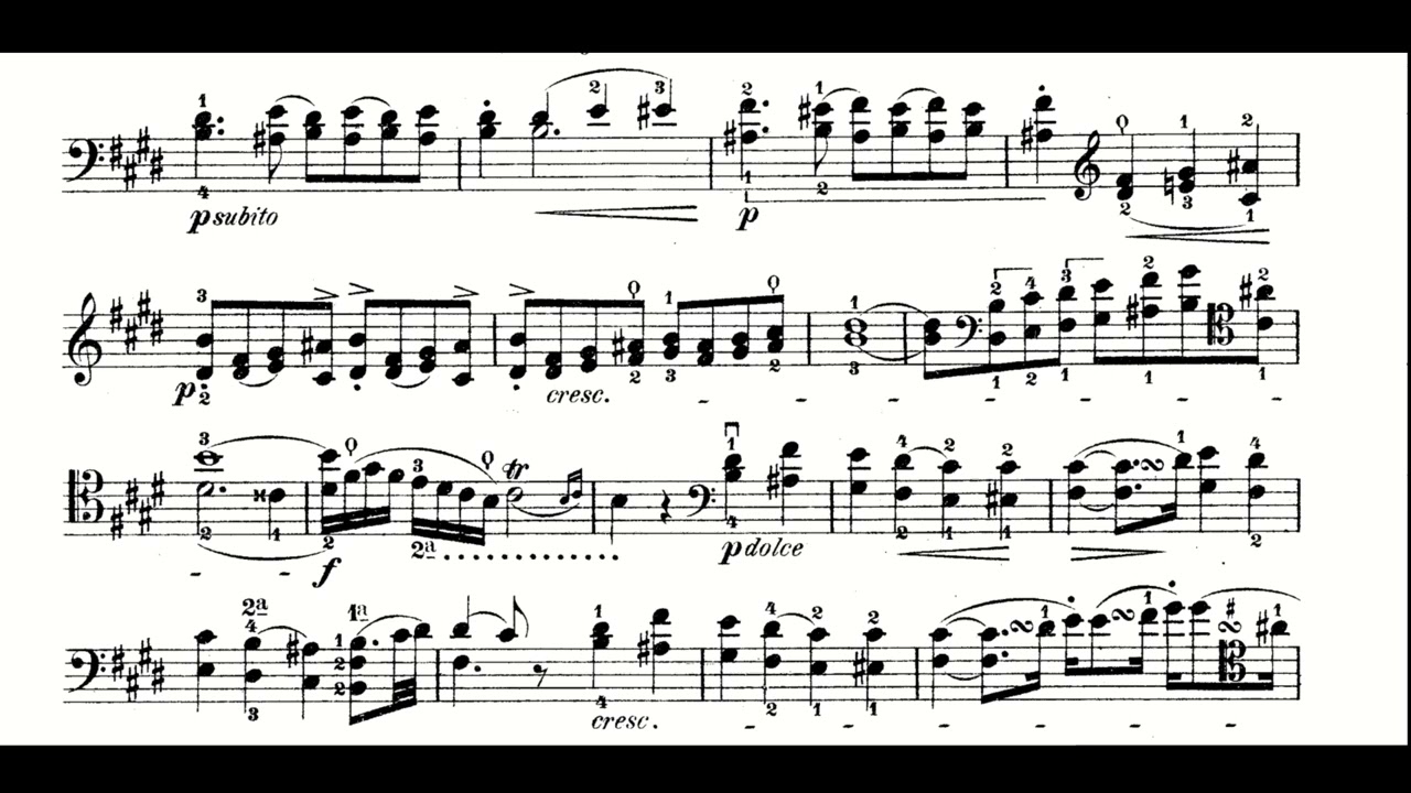 Jean-Louis Duport: Etude No. 12 for Cello (Score)