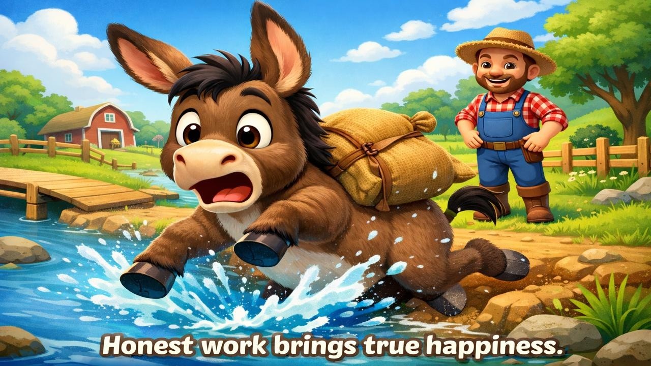 The Lazy Donkey | A Beautiful Moral Story for Kids