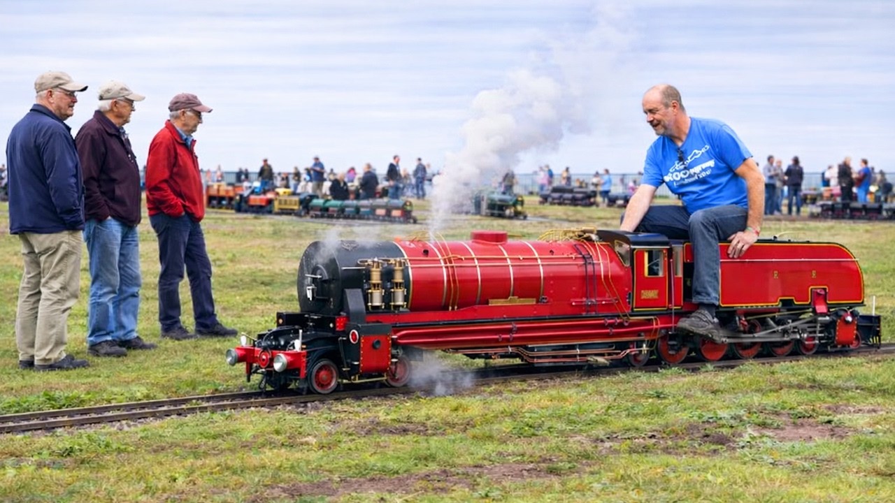 STEAM LOCOMOTIVES in REDUCED SCALE with REAL BOILERS — You need to see this!