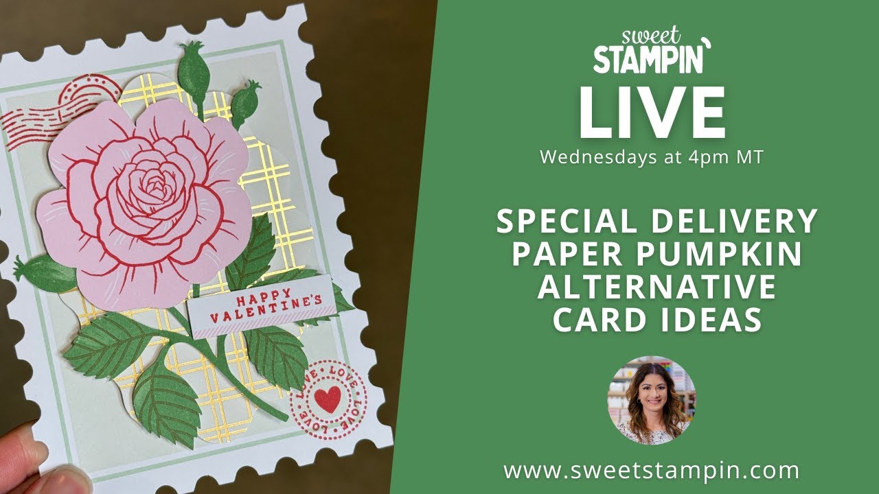 Special Delivery LIVE!  Creative Alternative Cards with Paper Pumpkin! | Sweet Stampin' LIVE
