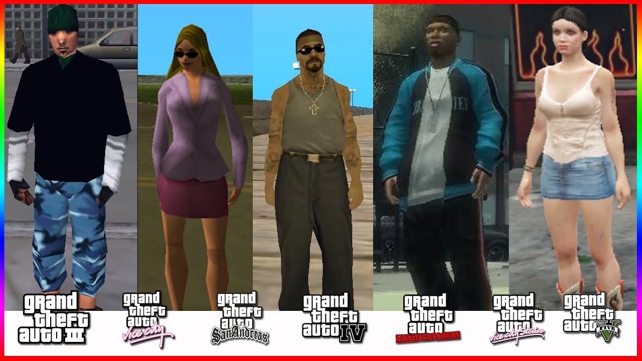GTA GAMES NPC Comparison (GTA 3D Universe)
