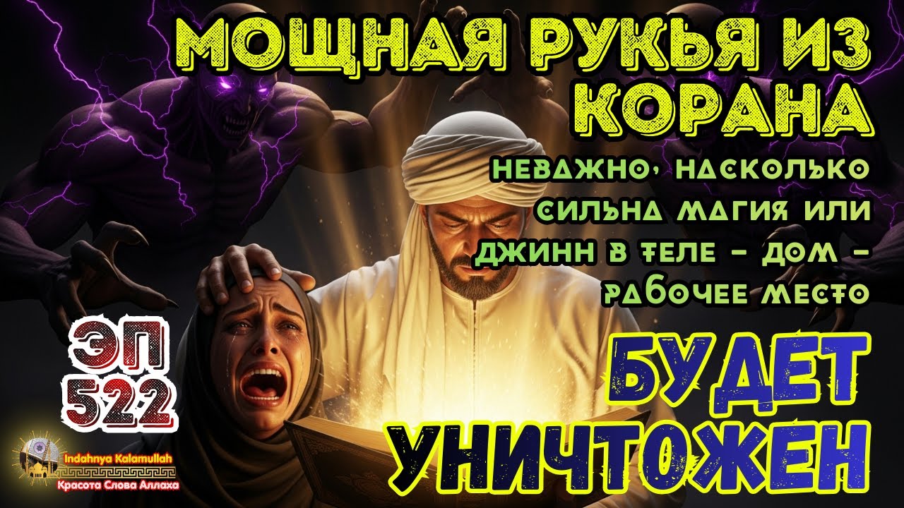 Мощная рукъя по Корану | Очищение от колдовства и духов в доме и теле | Эпизод 522