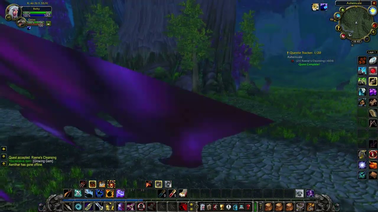 Raene's Cleansing (WOW classic quest)