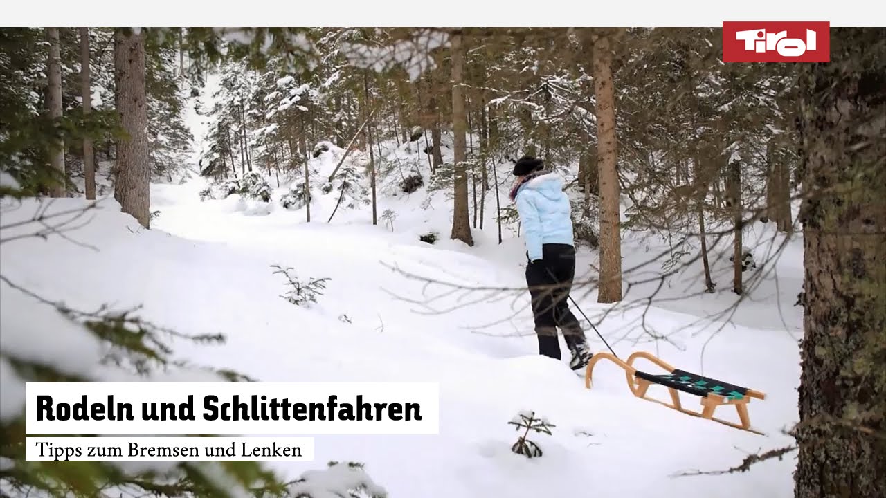 Rodeln und Schlittenfahren – Tipps zum Bremsen und Lenken