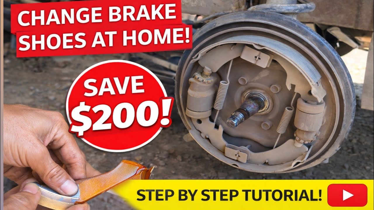 How to Change Drum Brake Shoes at Home (Step-by-Step DIY) | Save $200 on Brake Job