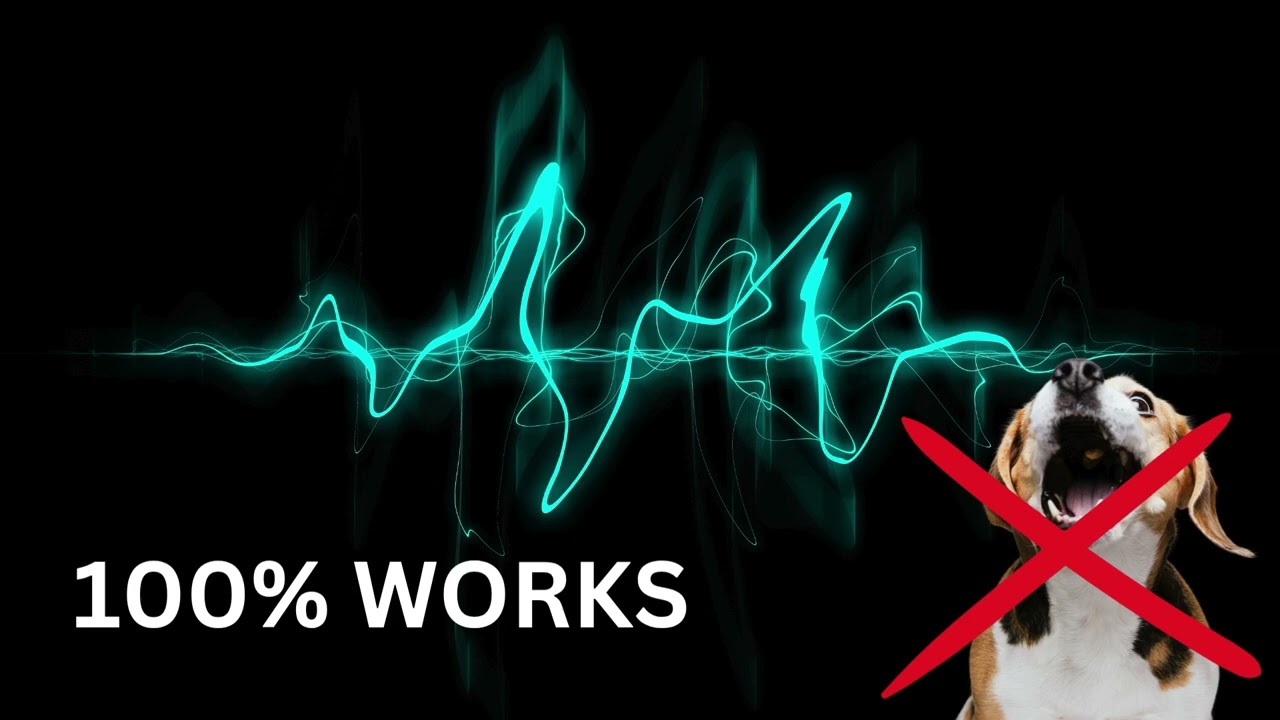 NEW Long 1H Ultrasonic Deterrent Stop Barking Dogs High Frequency Dog Whistle Noise Sounds 100% Work