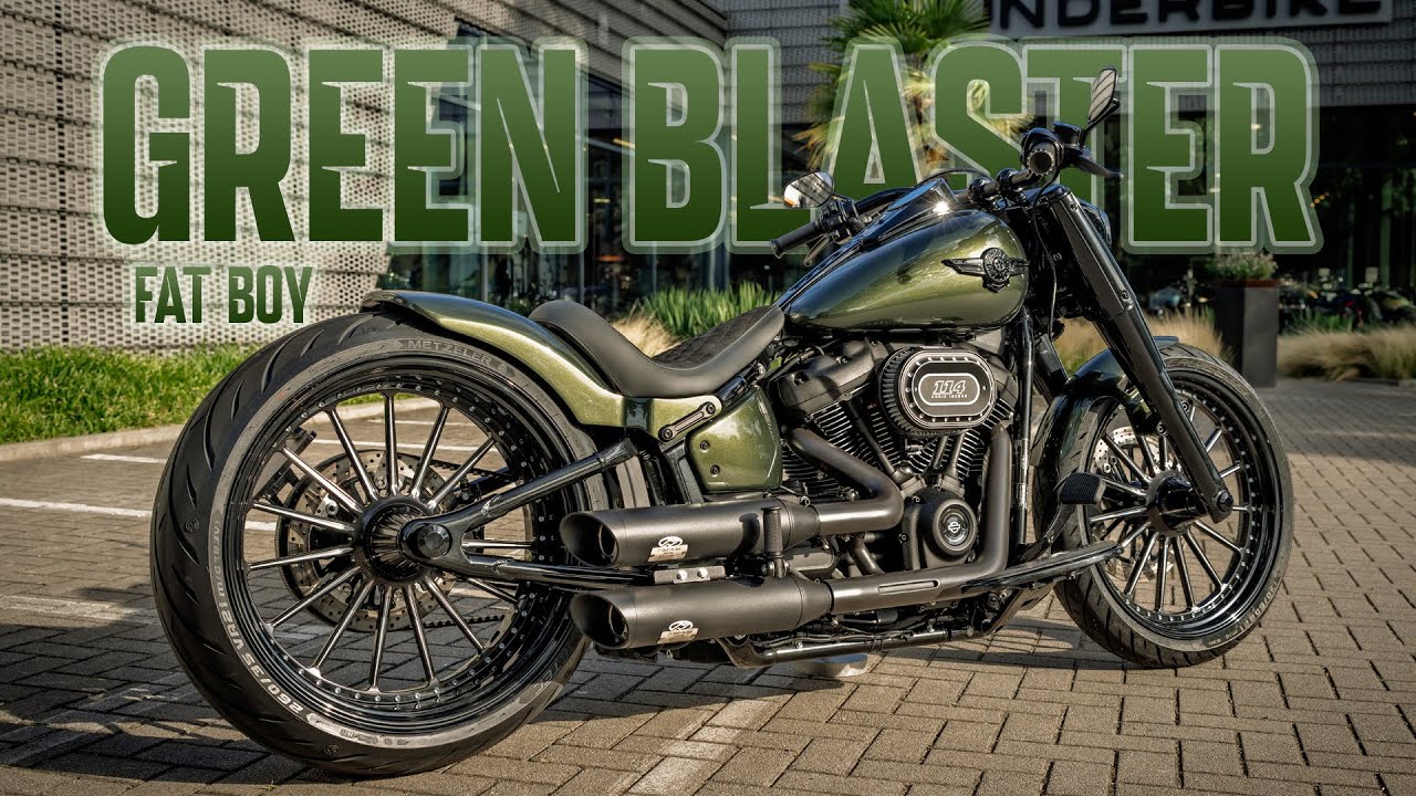Harley-Davidson Fat Boy Custom – Thunderbike Green Blaster mit 21 Zoll Wheels und Steel Fender