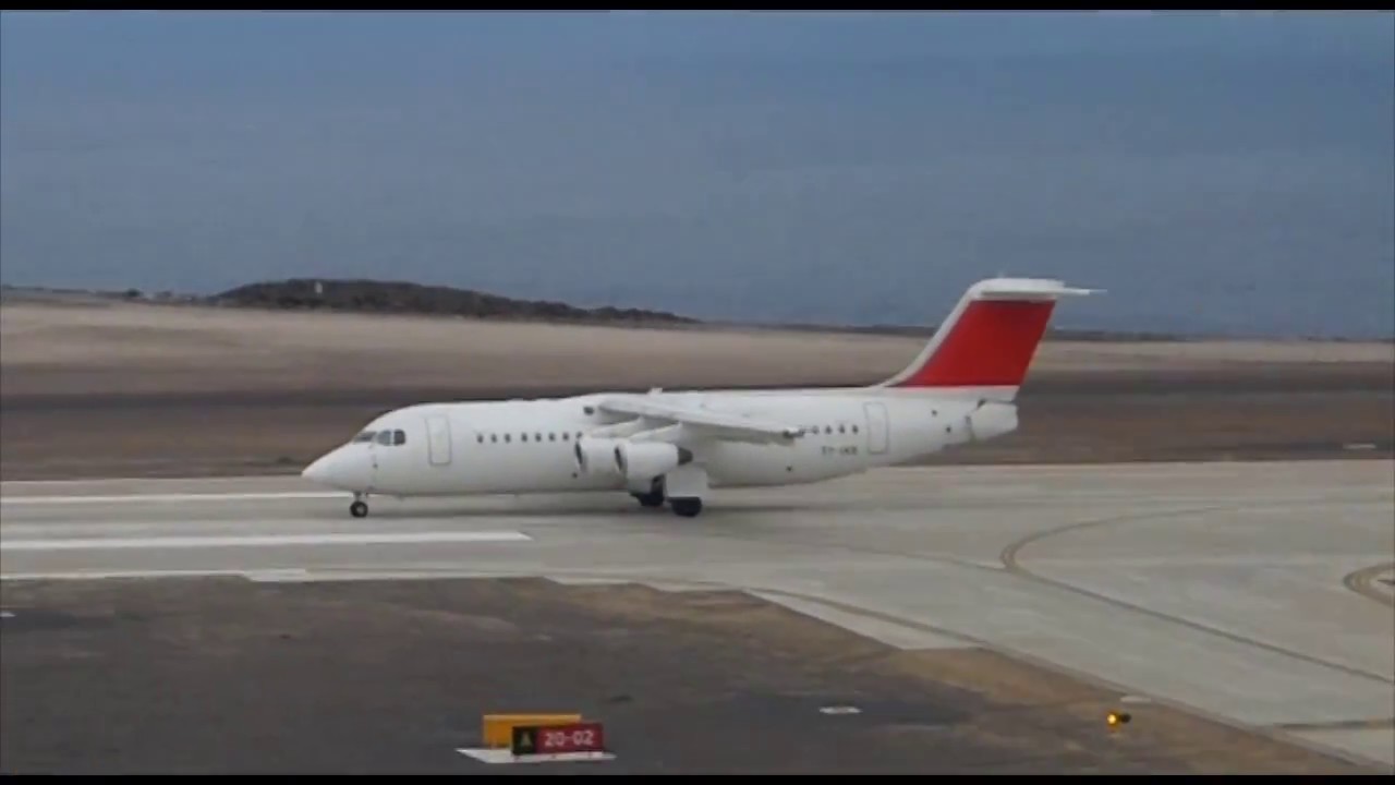 Atlantic Star AVRO RJ100 at St Helena Airport