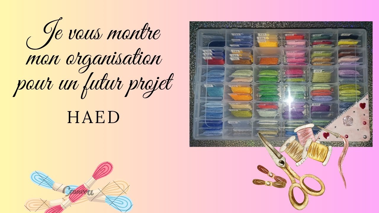 Mon organisation pour un futur projet Haed #haed #crossstitch #pointdecroix #embroidery