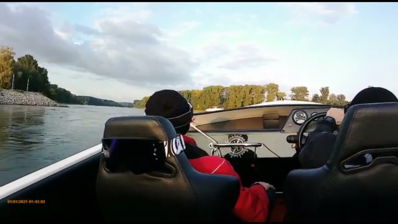 Phantom 21 / А24 mit Mercury XR2 2,0 am Rhein bei Germersheim 2021