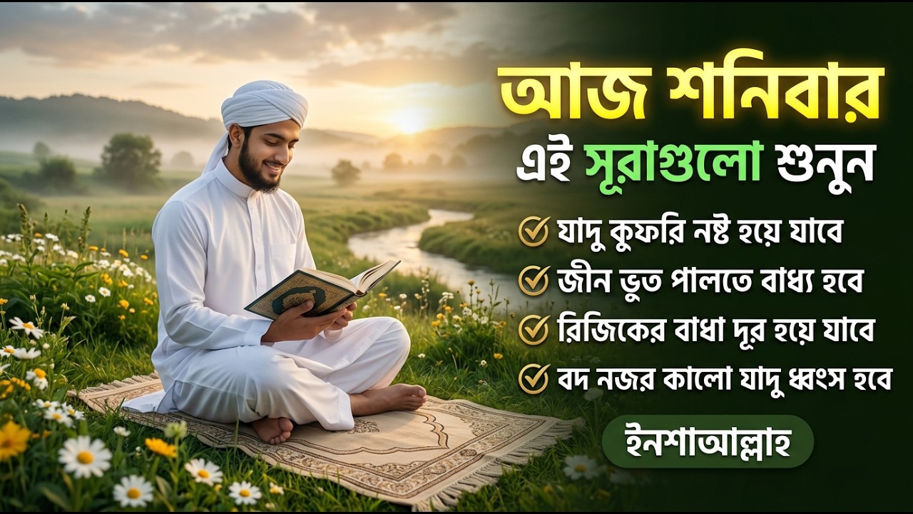 আজ শনিবার | জীন, ভুত, রোগ, দুশ্চিন্তা, বদনজর, রিজিকের বাধা দুর হবে | Listen every Saturday