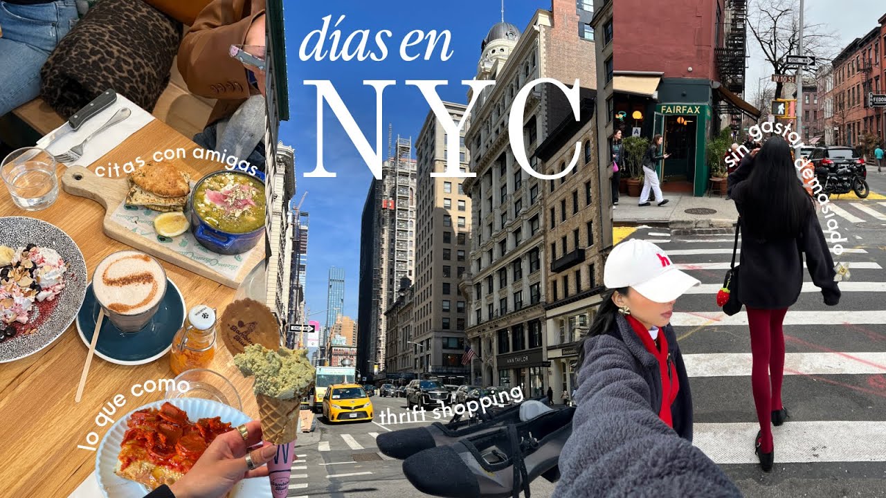 mi vida en NUEVA YORK | lugares para comer, explorando la ciudad y thrift shopping con amigas