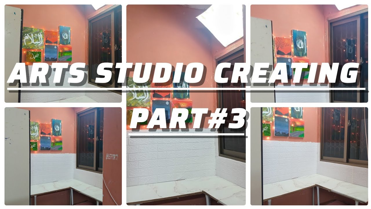 Arts and craft stuio creating part #3 ✨️ 👌 😍 must watch very 😍 🤩 beautiful result[////_#artslover]