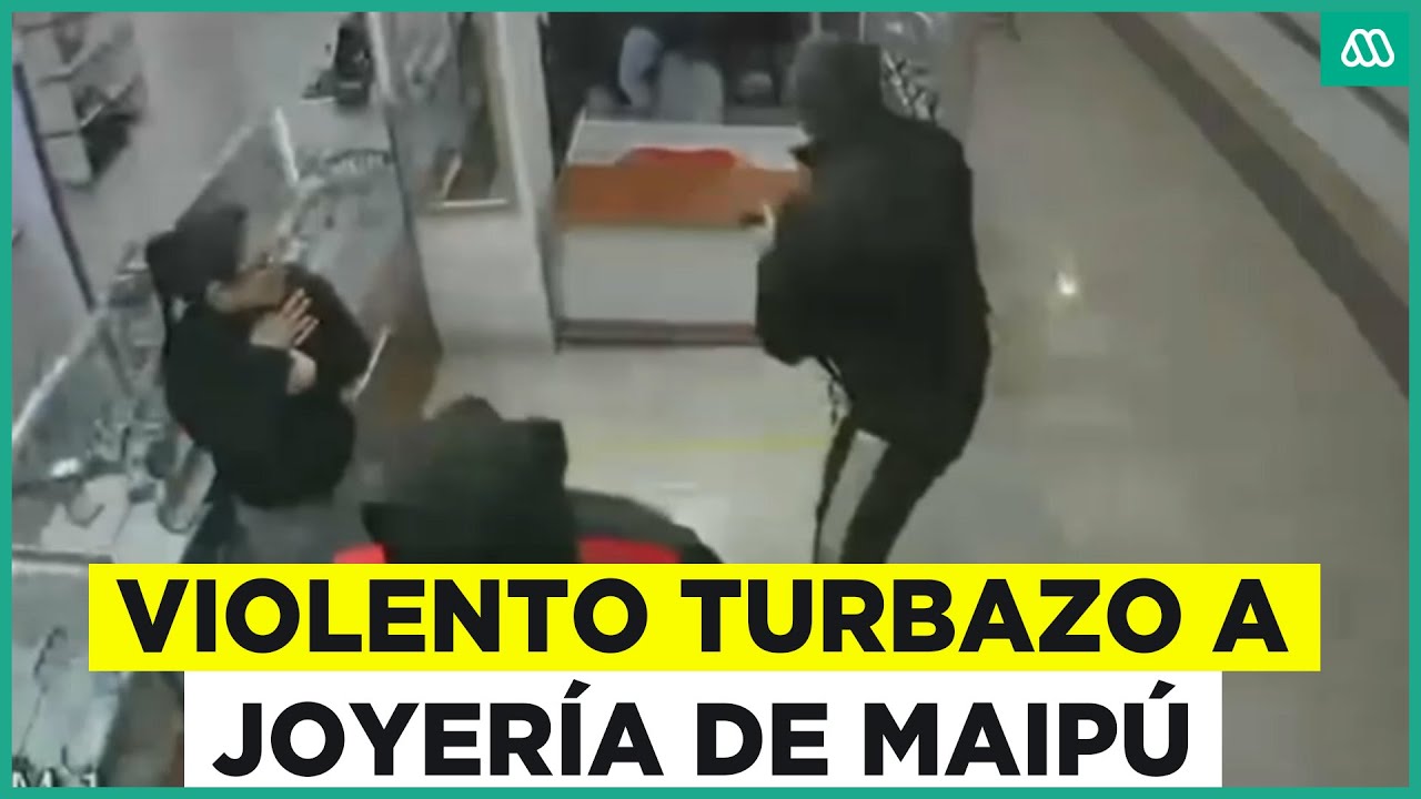 Violento robo a joyería en Maipú: Delincuentes actuaron en grupo y se llevaron más de $50 millones