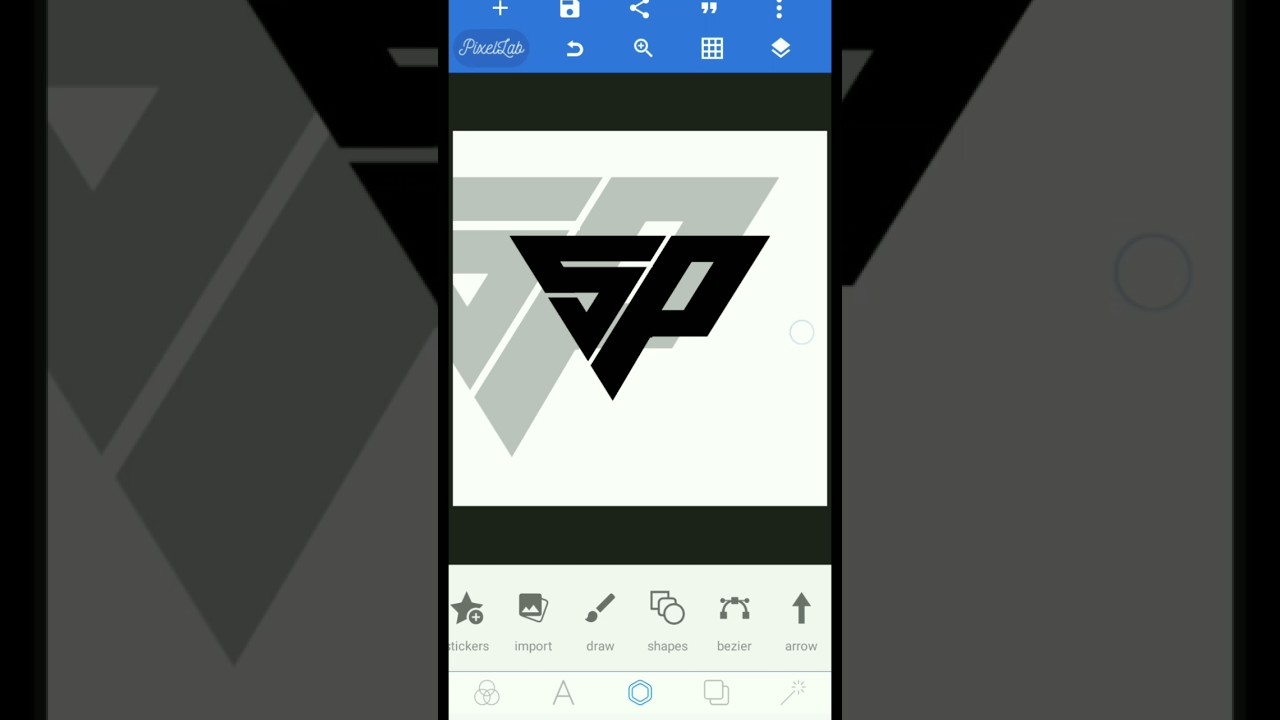 CARA MEMBUAT LOGO INISIAL S + P DI PIXELLAB