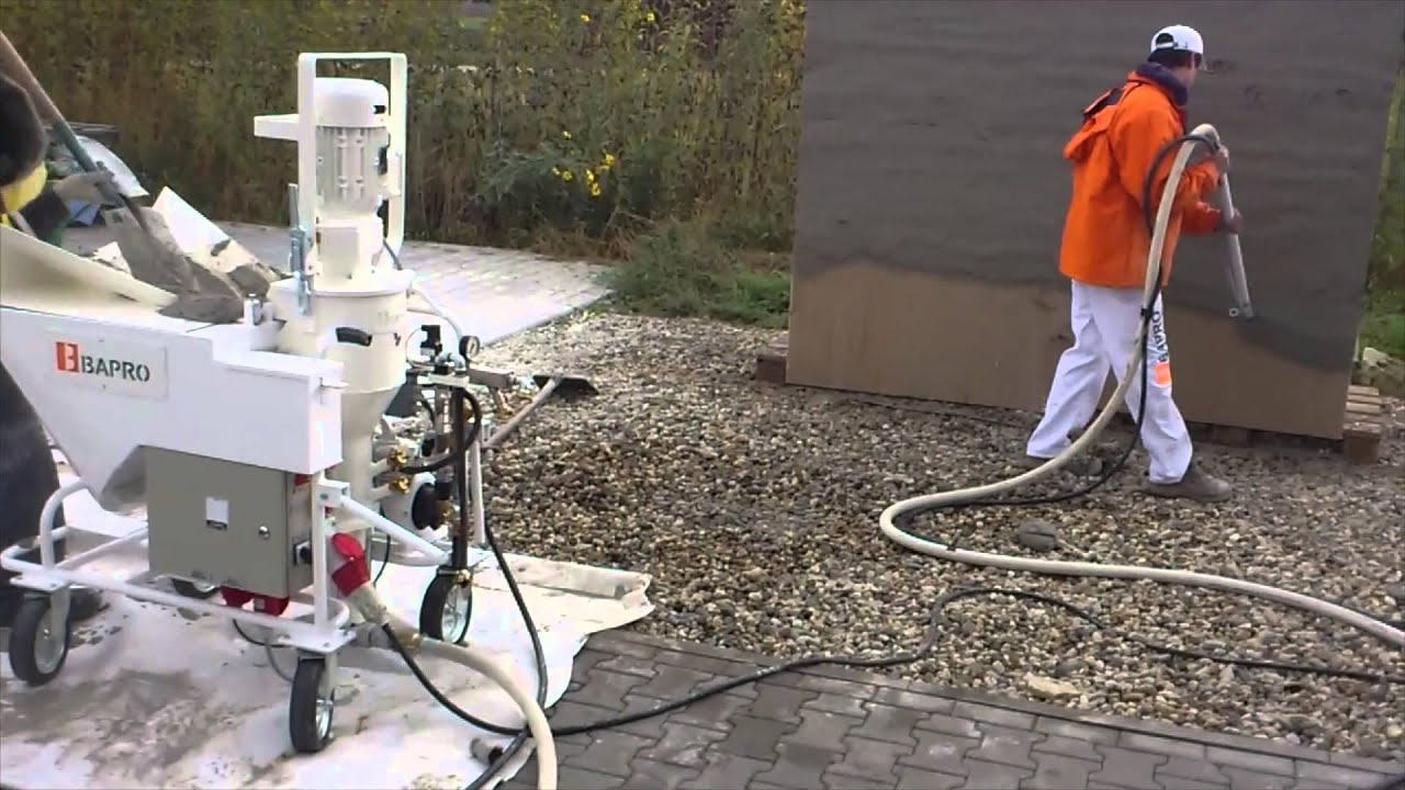 innovative plastering machine type BAPRO one STRONG MAX mixing pump, штукатурные машины,