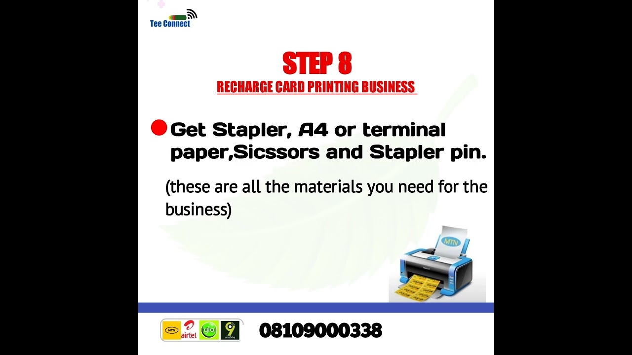 RECHARGE CARD PRINTING BUSINESS IN NIGERIA.