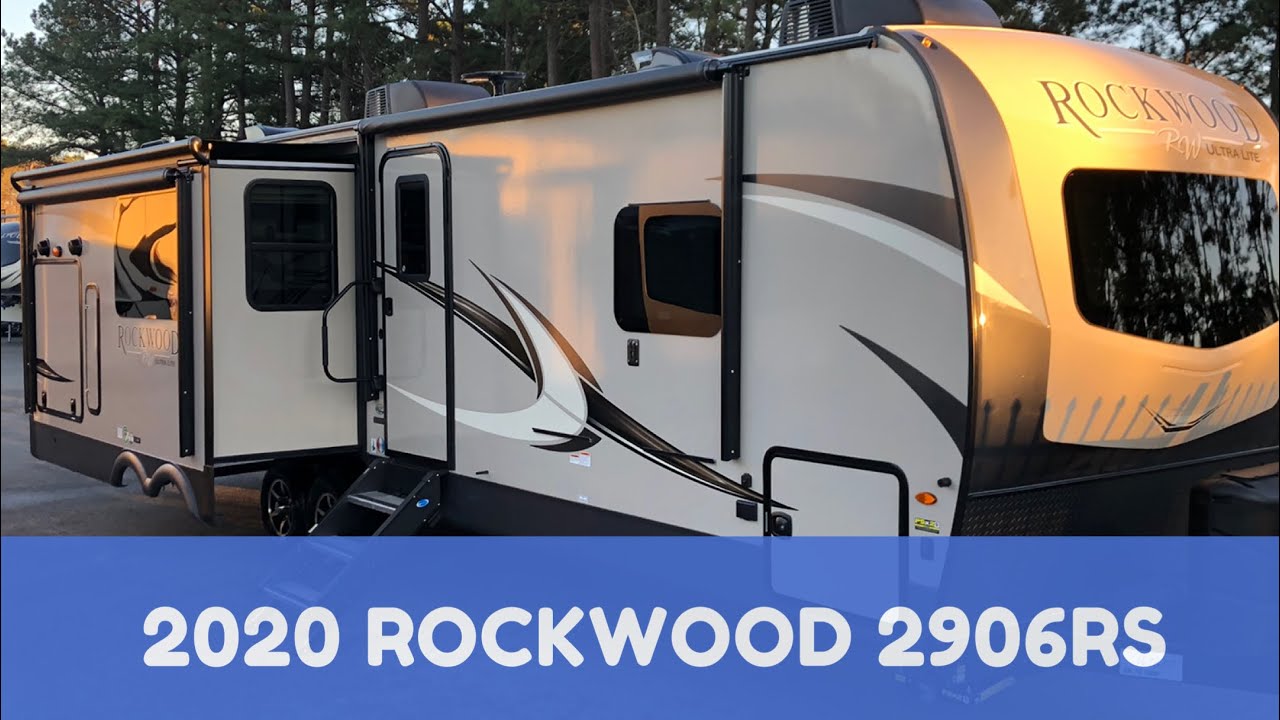 Новый туристический прицеп Forest River Rockwood Ultra-Lite 2906RS 2020 года, тур по выставке Dod...