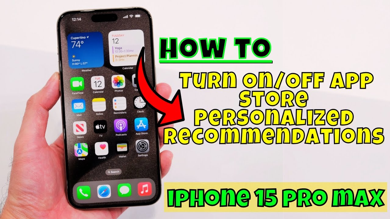 iPhone 15 Pro Max: как включить/выключить персонализированные рекомендации App Store