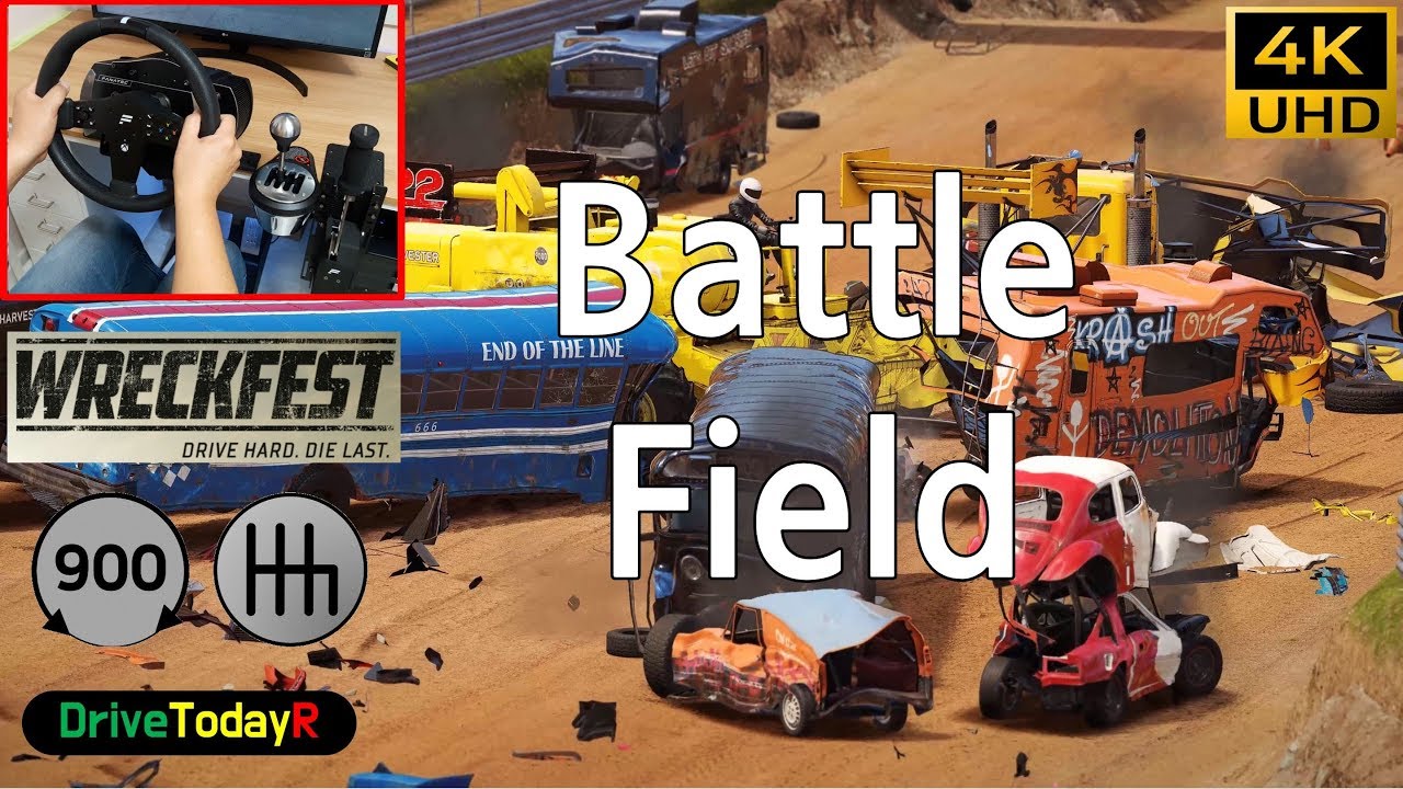 Wreckfest - SPEEDBIRD (A 260) - Battlefield ?? - Fanatec CSW2.5 - Clutch - 4K 60P