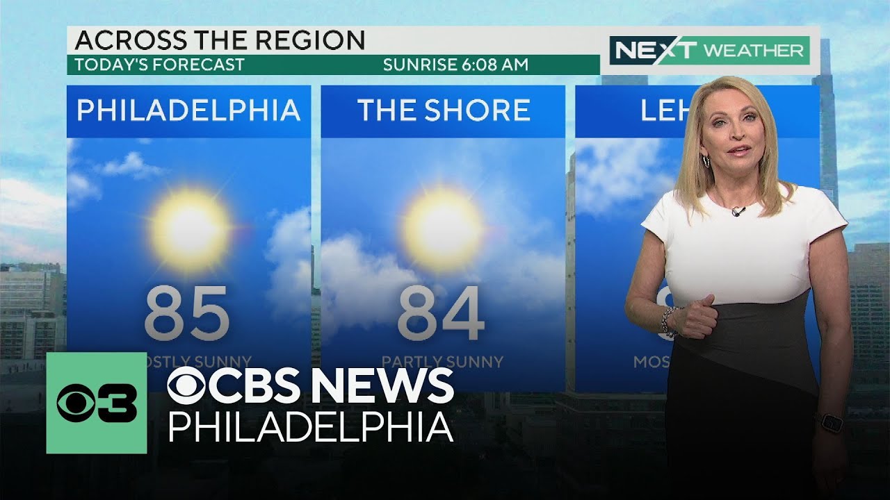 Bright, sunny weather gives Philadelphia region a break from storms