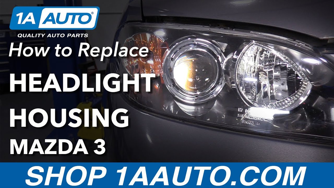 Как заменить фары Mazda 3 03-09